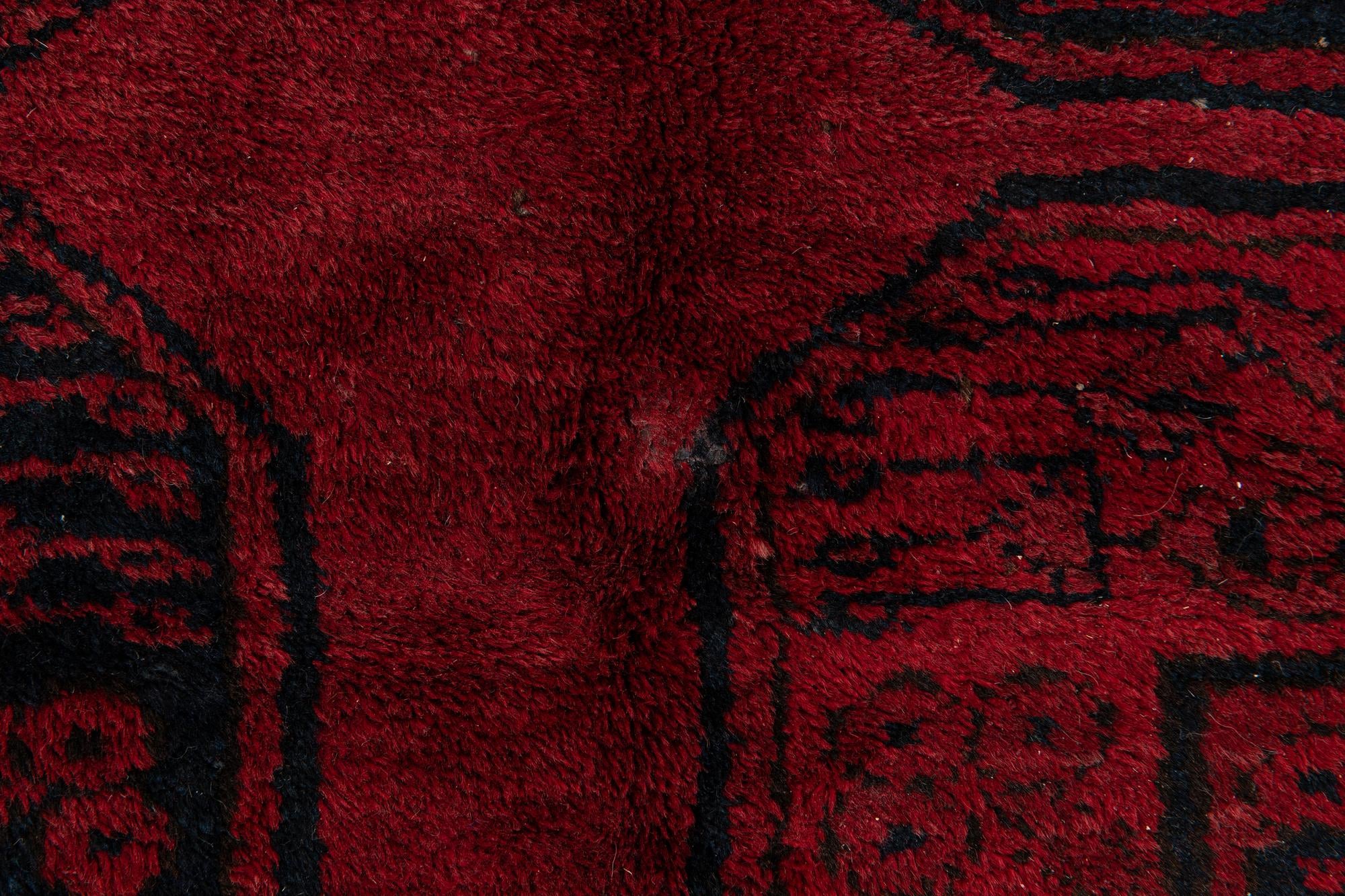 9' 1 x 11' 2 Hand Knotted Balouch Persian Wool Rug