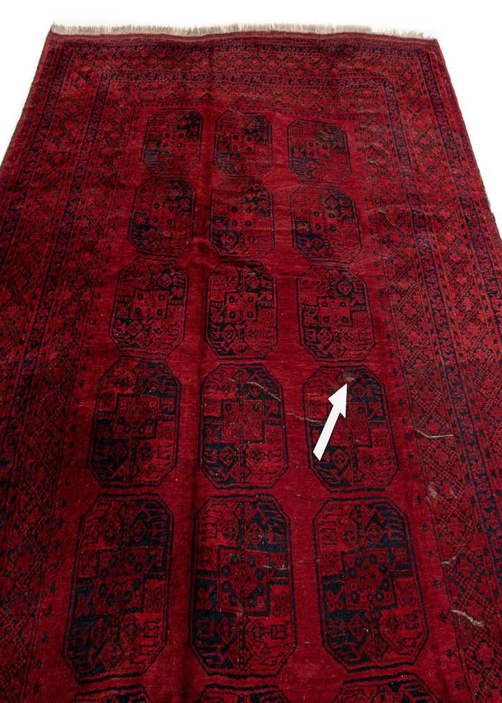 9' 1 x 11' 2 Hand Knotted Balouch Persian Wool Rug