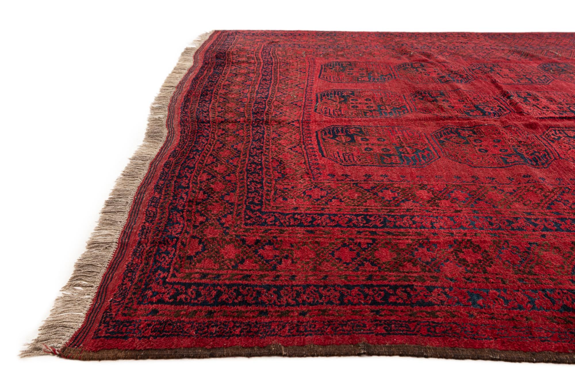 9' 1 x 11' 2 Hand Knotted Balouch Persian Wool Rug