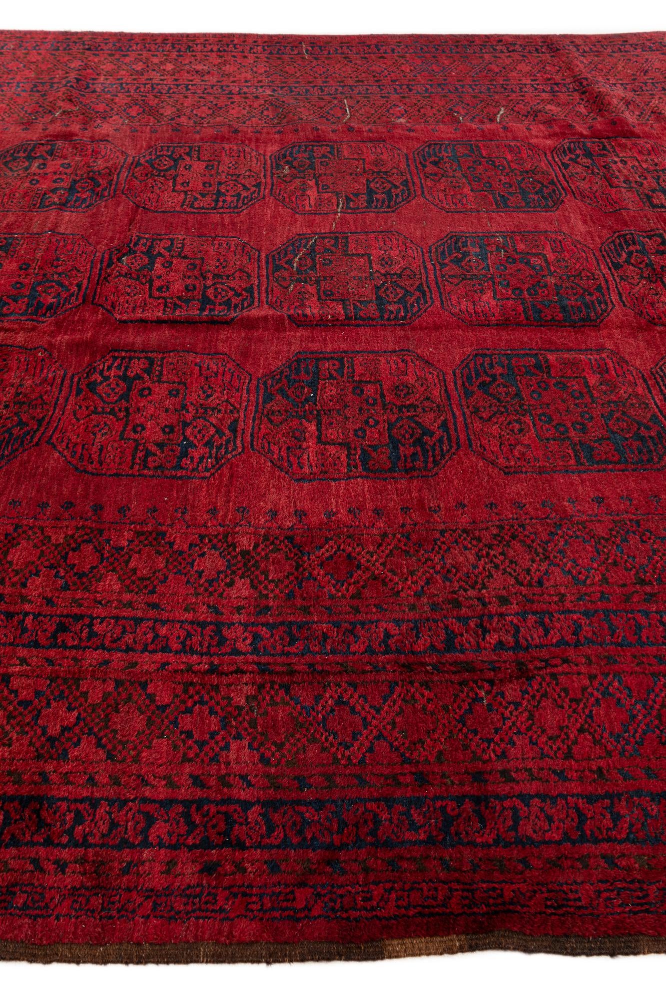 9' 1 x 11' 2 Hand Knotted Balouch Persian Wool Rug