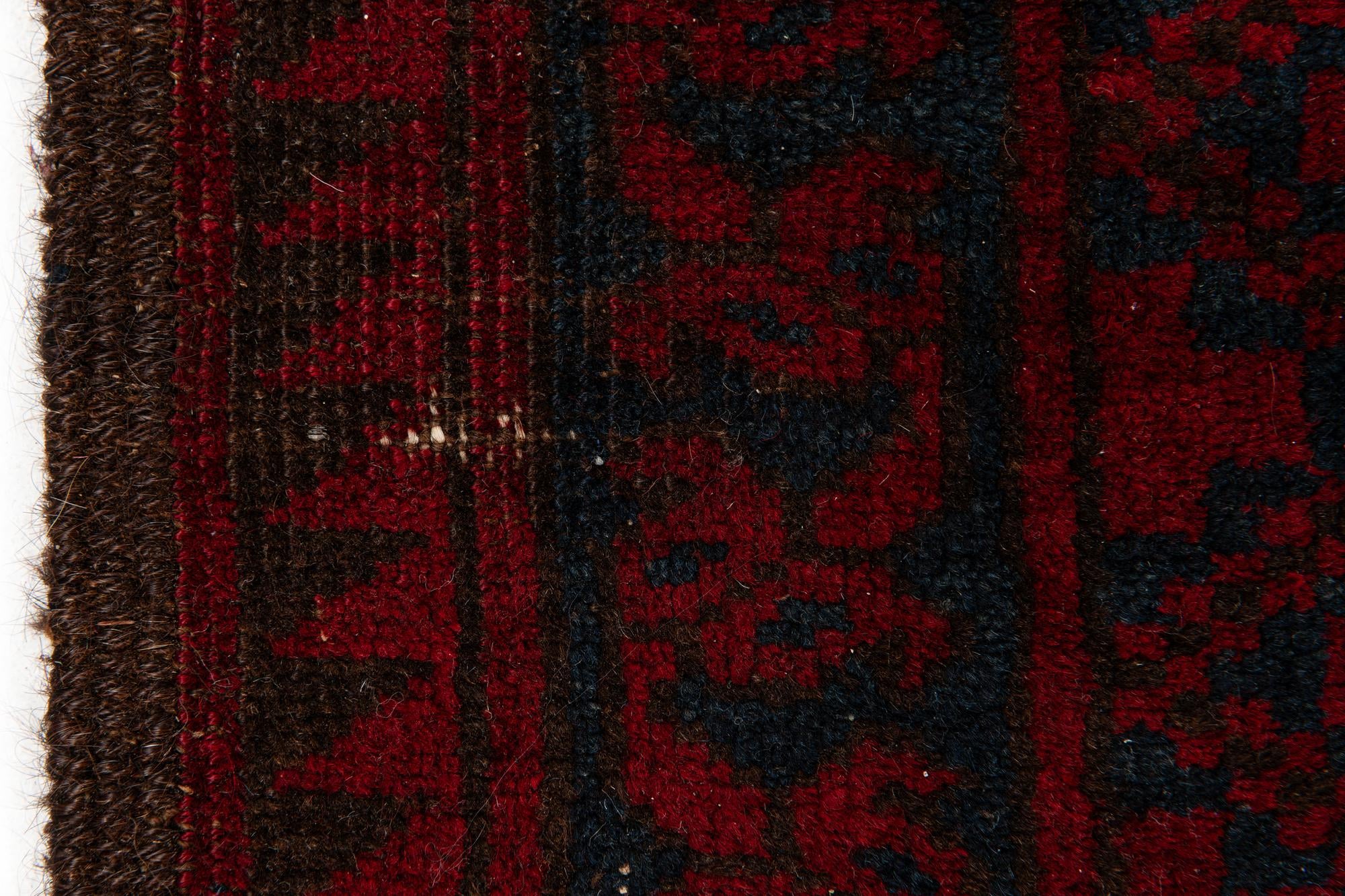 7' 11 x 11' 2 Hand Knotted Balouch Persian Wool Rug