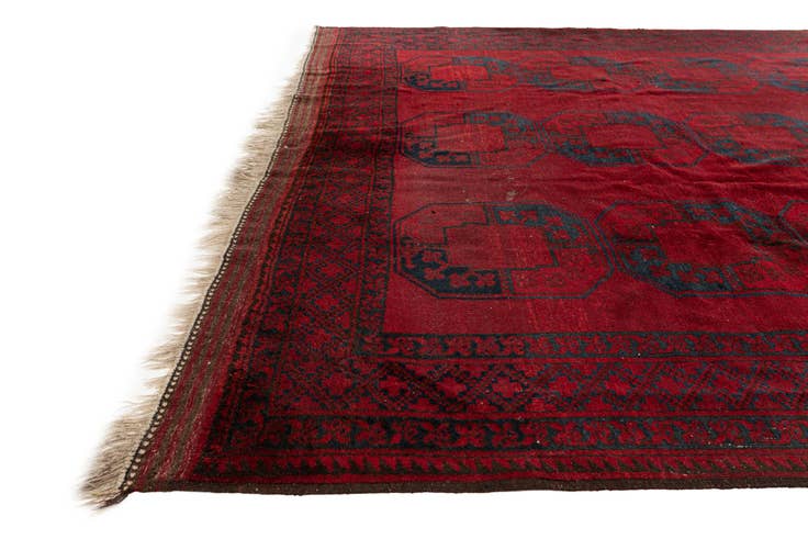 Detail image of 7' 11 x 11' 2 Hand Knotted Balouch Persian Wool Rug