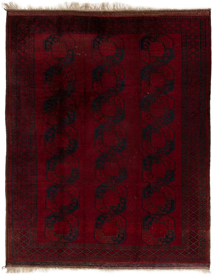 Detail image of 7' 11 x 11' 2 Hand Knotted Balouch Persian Wool Rug