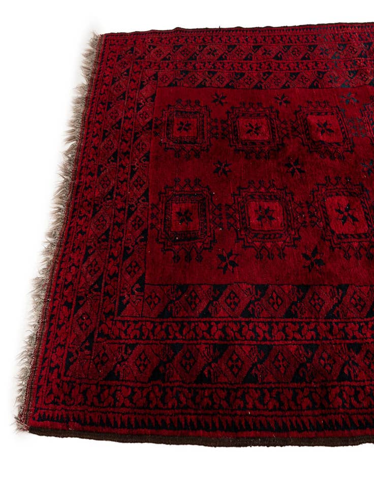 Detail image of 5' x 7' 7 Hand Knotted Balouch Persian Wool Rug