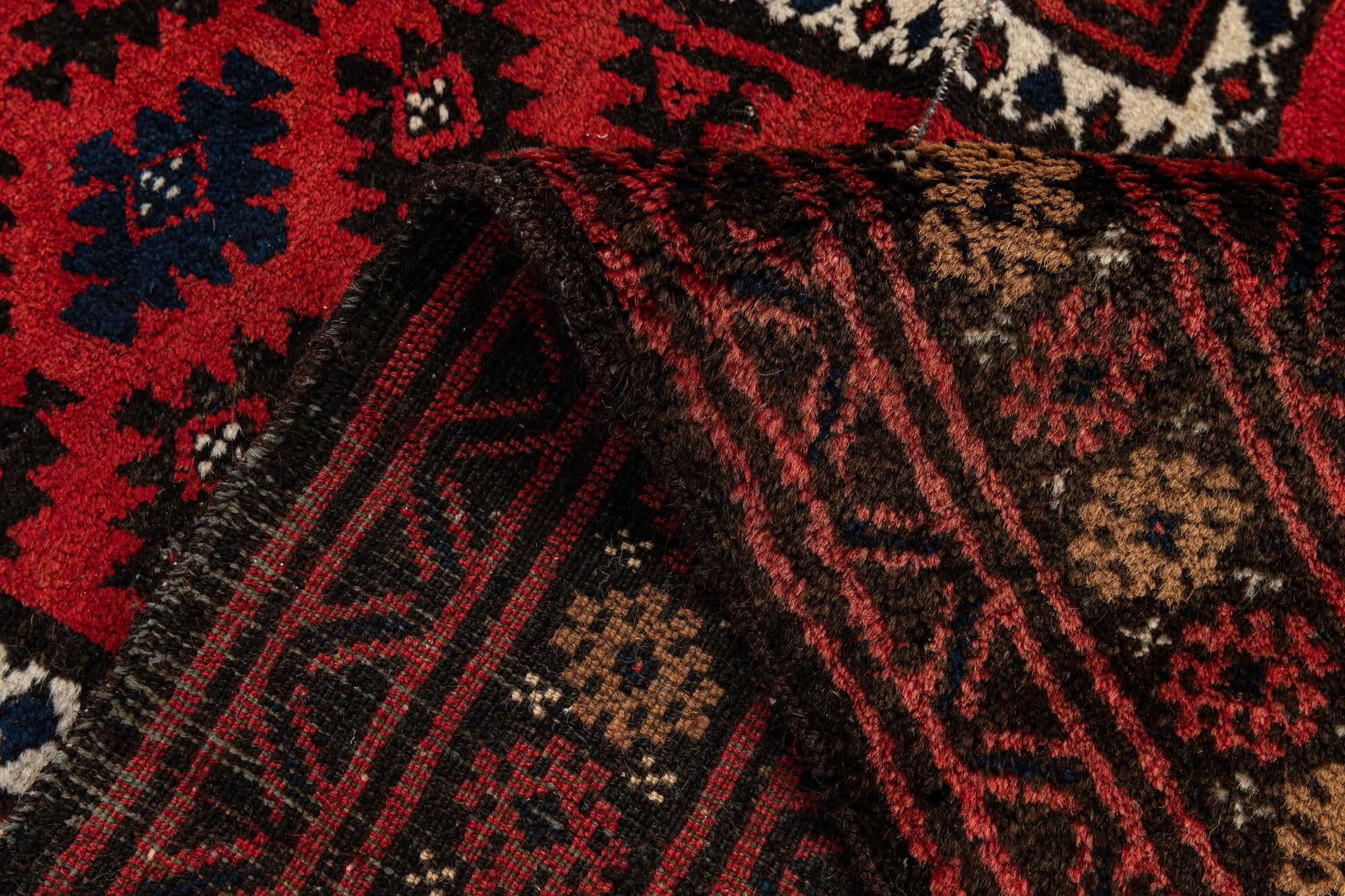 3' x 4' 5 Hand Knotted Balouch Persian Wool Rug