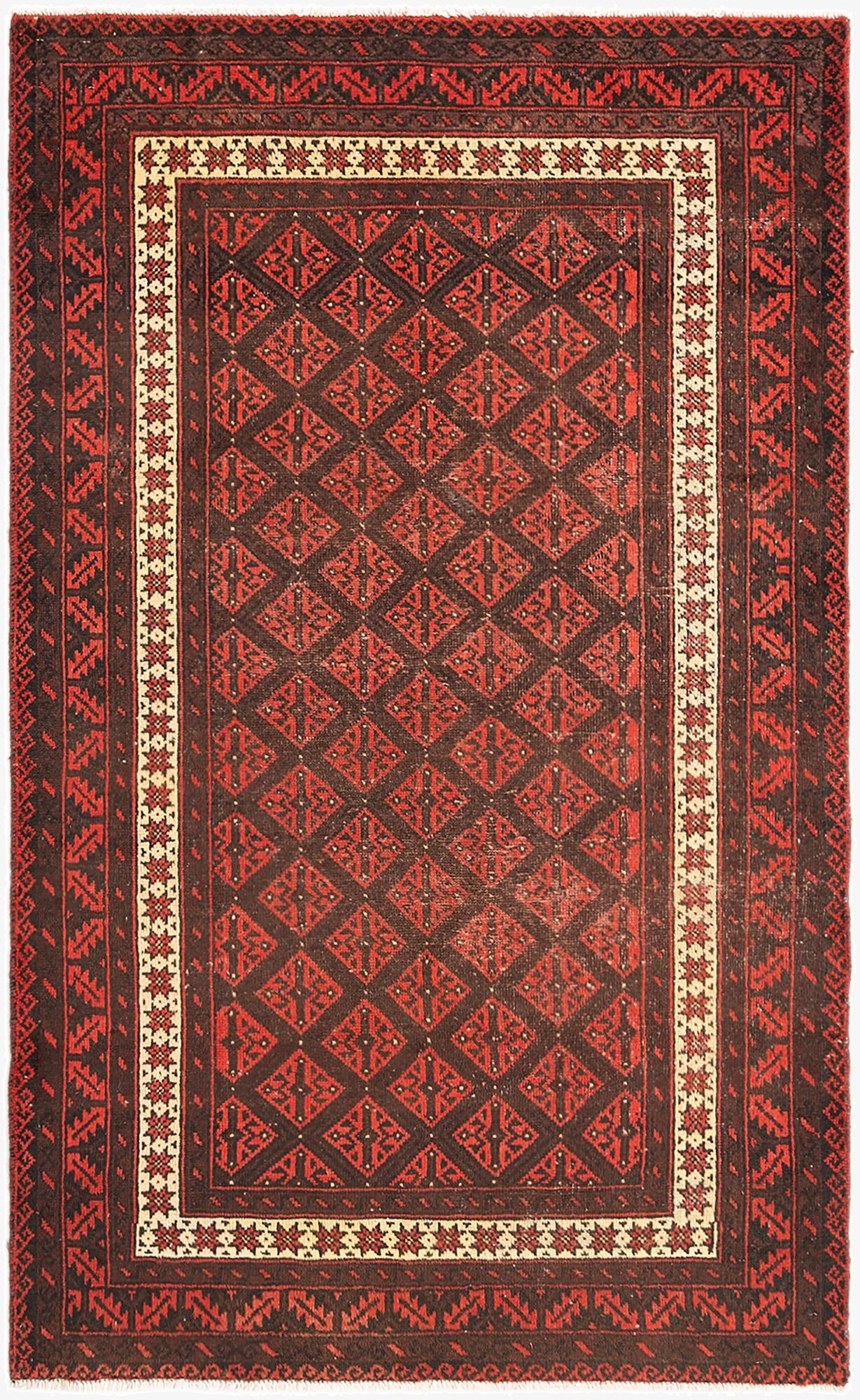 4' x 6' 6 Balouch Rug