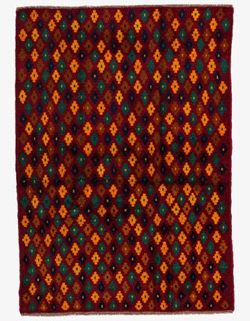 4' x 5' 9 Hand Knotted Balouch Wool Rug