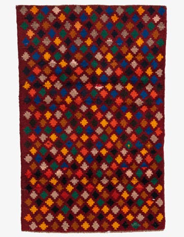 2' 10 x 4' 6 Hand Knotted Balouch Wool Rug
