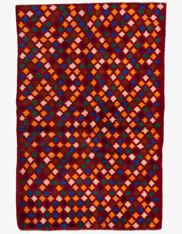 4' x 6' Hand Knotted Balouch Wool Rug