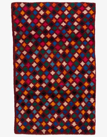 3' x 4' 7 Hand Knotted Balouch Wool Rug