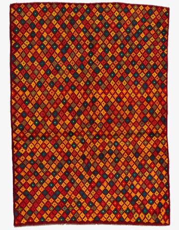 4' 1 x 5' 8 Hand Knotted Balouch Wool Rug