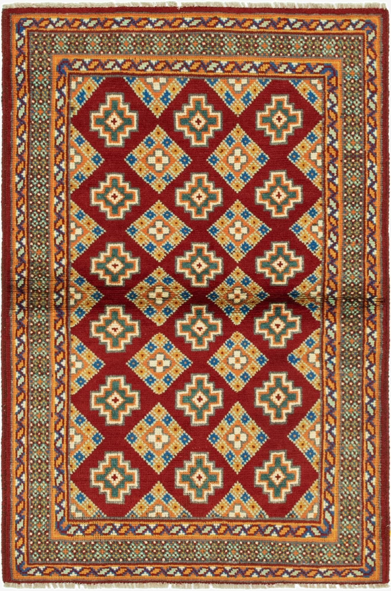 3' 4 x 5' 2  Hand Knotted Balouch Rug