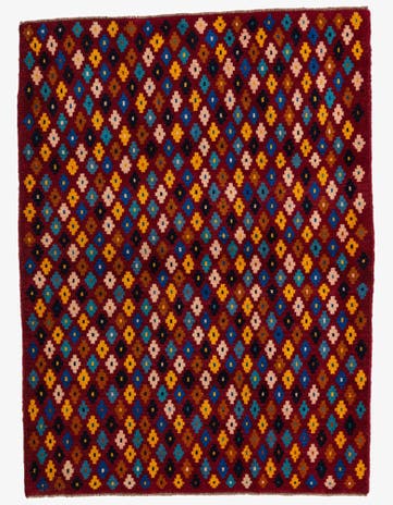 4' 3 x 5' 7 Hand Knotted Balouch Wool Rug