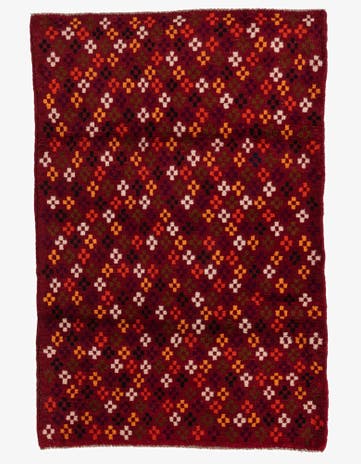 3' x 4' 6 Hand Knotted Balouch Wool Rug