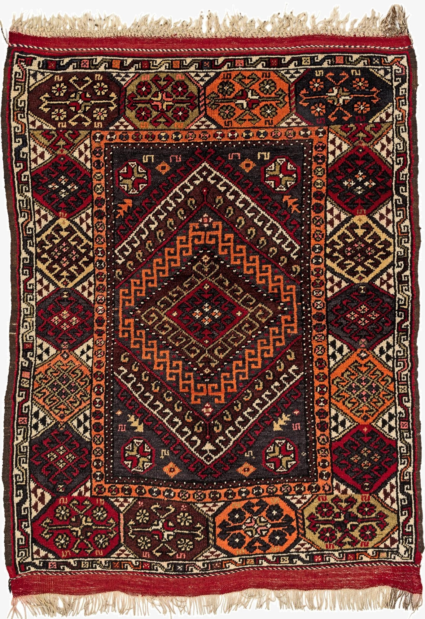 4' 3 x 5' 4  Hand Knotted Balouch Wool Rug