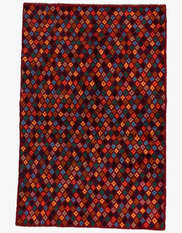 4' x 6' Hand Knotted Balouch Wool Rug