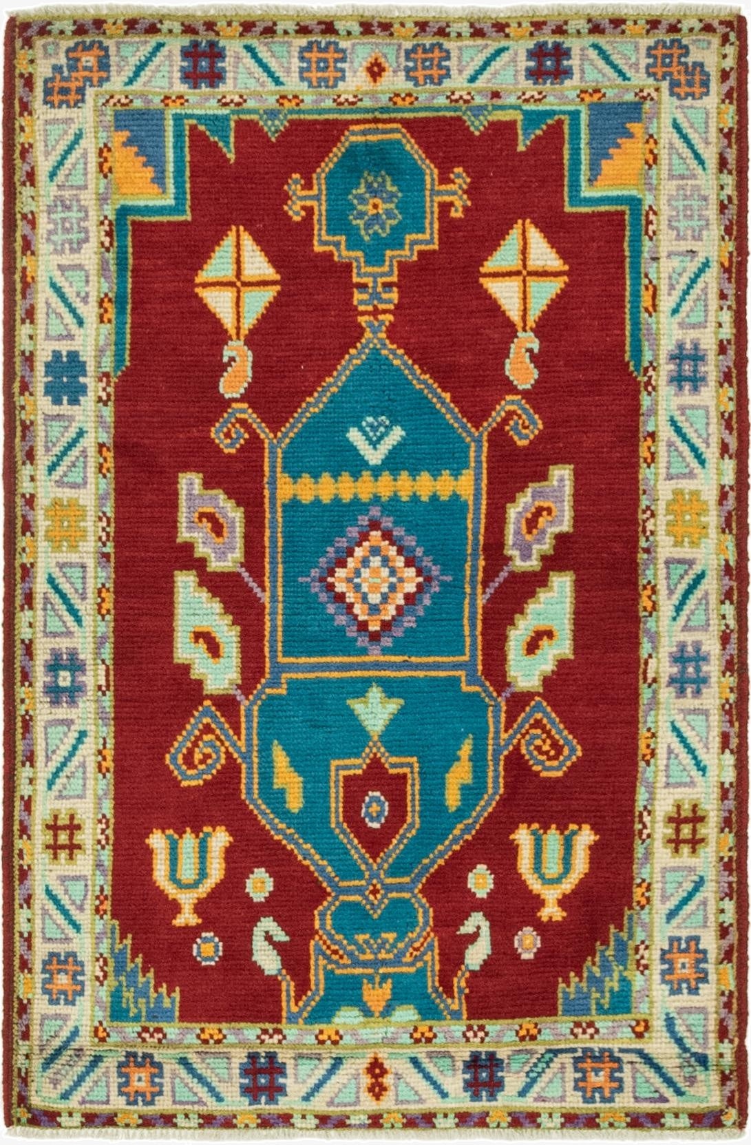 2' 9 x 4' 4  Hand Knotted Balouch Rug