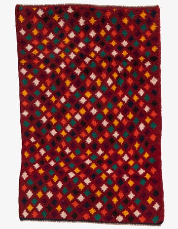 3' x 4' 6 Hand Knotted Balouch Wool Rug