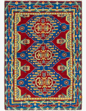 3' 5 x 4' 10 Hand Knotted Balouch Wool Rug
