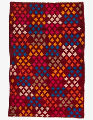 3' 1 x 4' 7 Hand Knotted Balouch Wool Rug