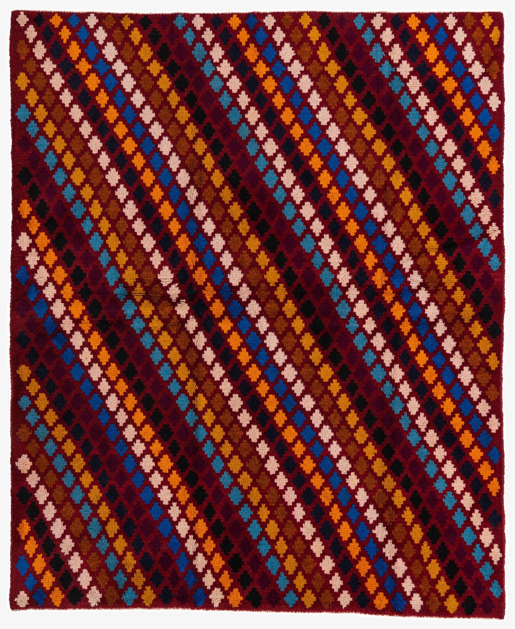 5' 3 x 6' 4  Hand Knotted Balouch Wool Rug