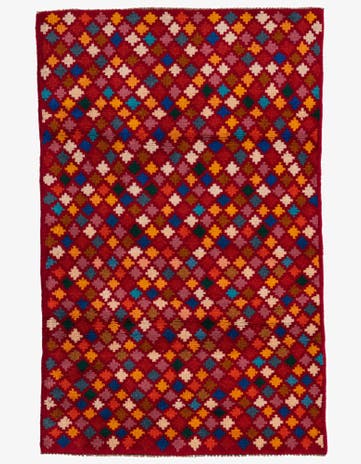 3' x 4' 7 Hand Knotted Balouch Wool Rug