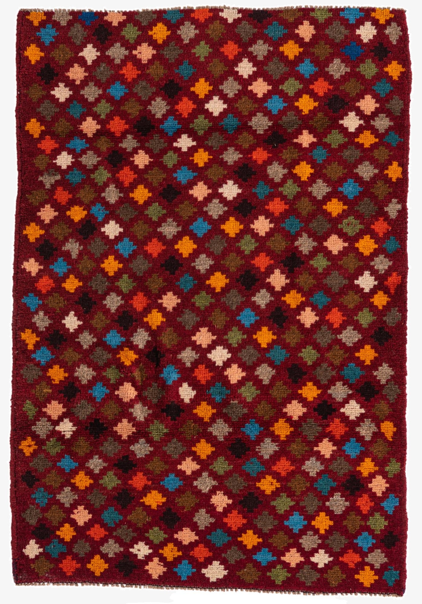 3' 1 x 4' 7  Hand Knotted Balouch Wool Rug