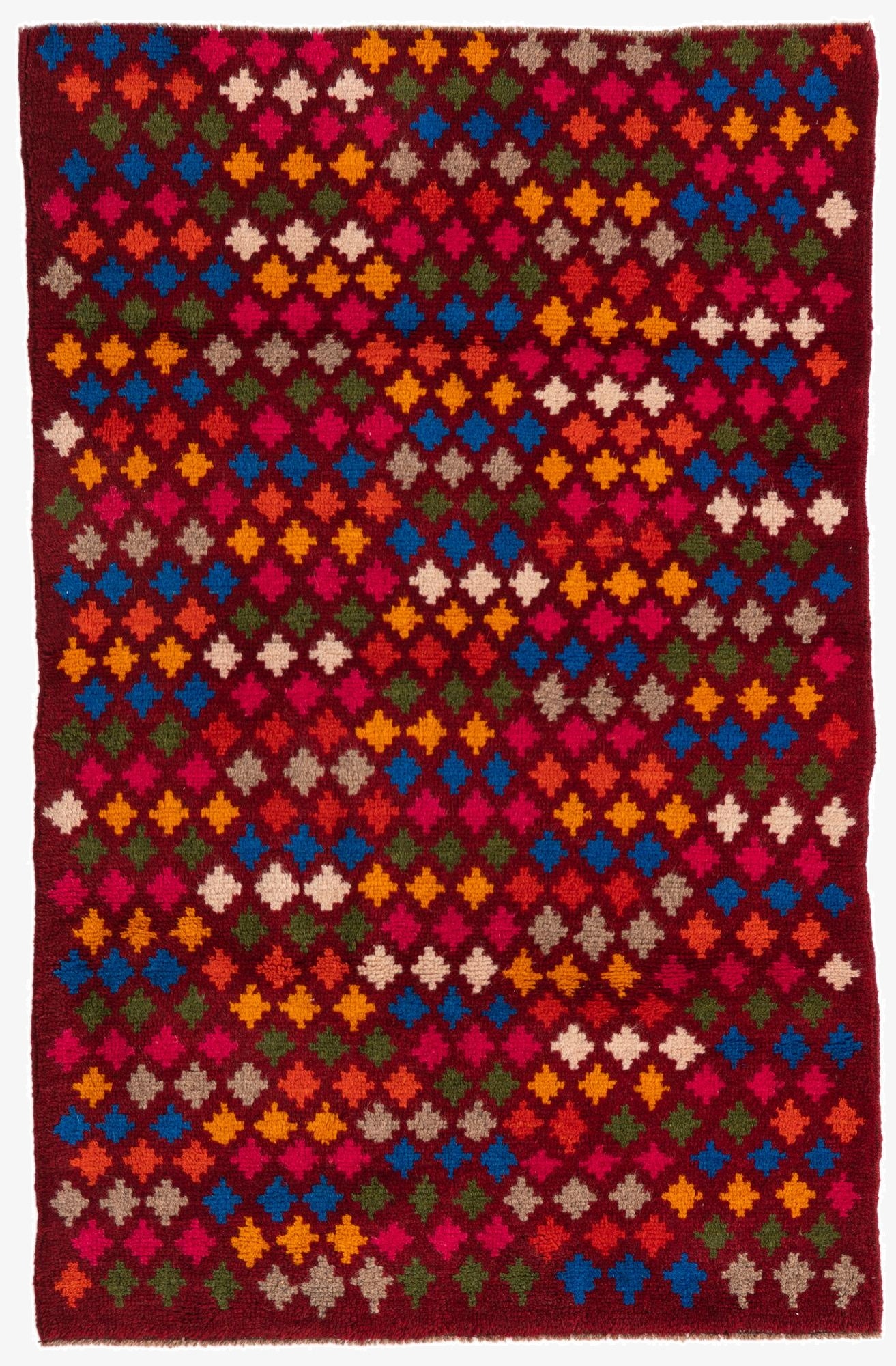 3' x 4' 7  Hand Knotted Balouch Wool Rug