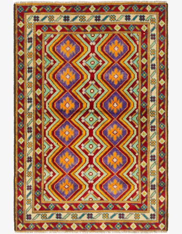 3' 4 x 5' 1 Hand Knotted Balouch Wool Rug