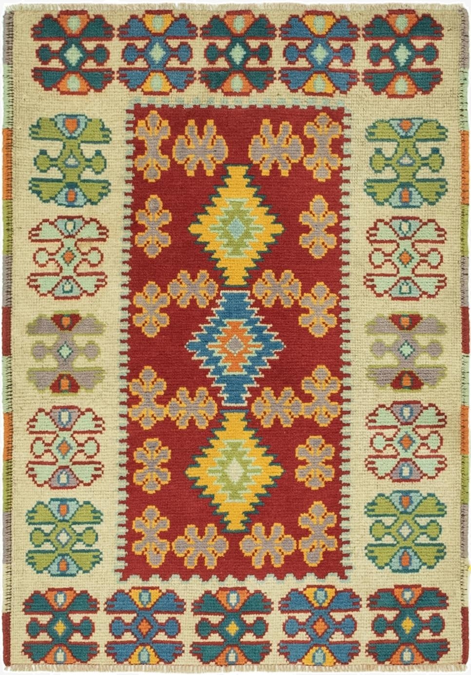Primary image 2' 8 x 4'  Hand Knotted Balouch Rug