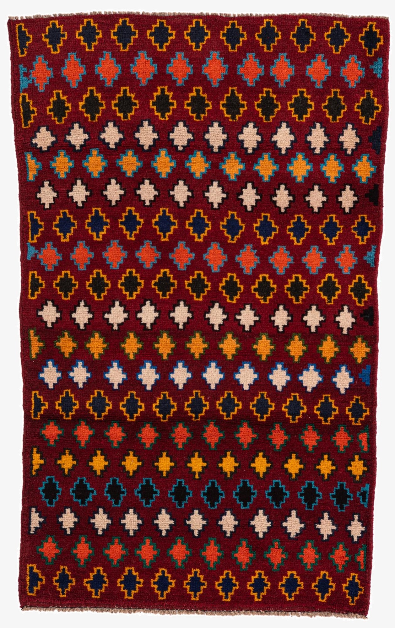 2' 8 x 4' 5  Hand Knotted Balouch Wool Rug