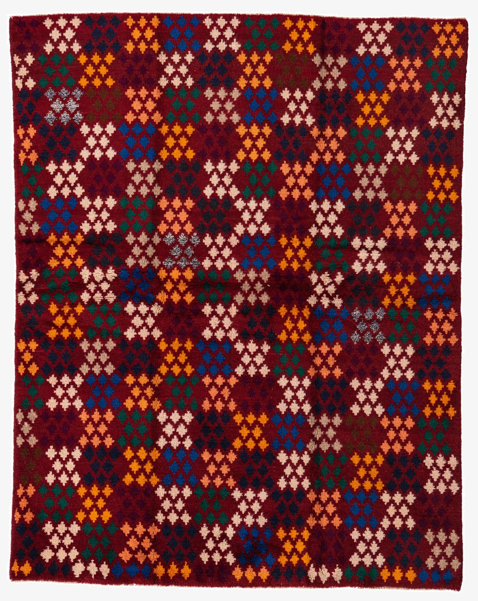 5' x 6' 6  Hand Knotted Balouch Wool Rug