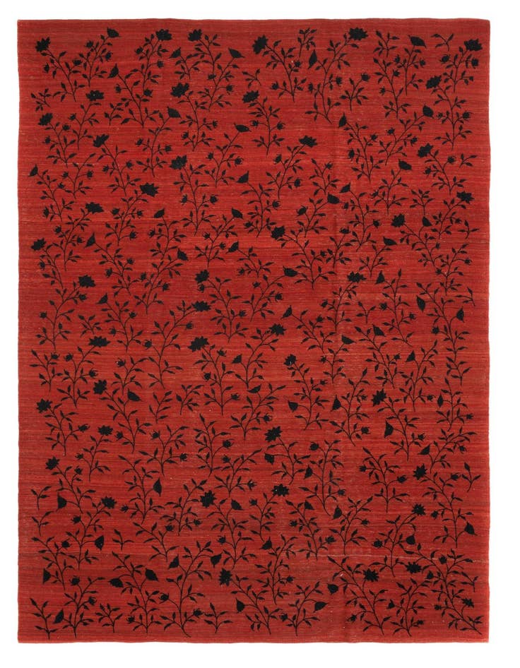 Detail image of 6' 10 x 9' 11 Hand Knotted Baneh Kilim Persian Wool Rug