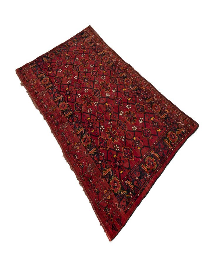 Detail image of 3' 11 x 6' 8  Hand Knotted Beschir-Jowal Rug