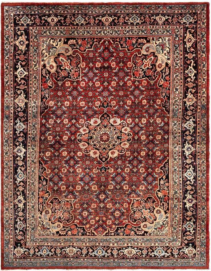 Detail image of 7' 8 x 11' Bidjar Wool Rug