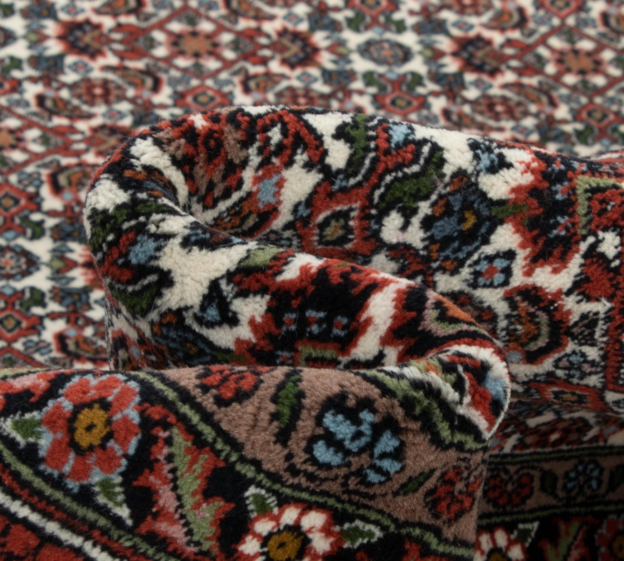 6' 7 x 9' 2 Hand Knotted Bidjar Persian Wool Rug