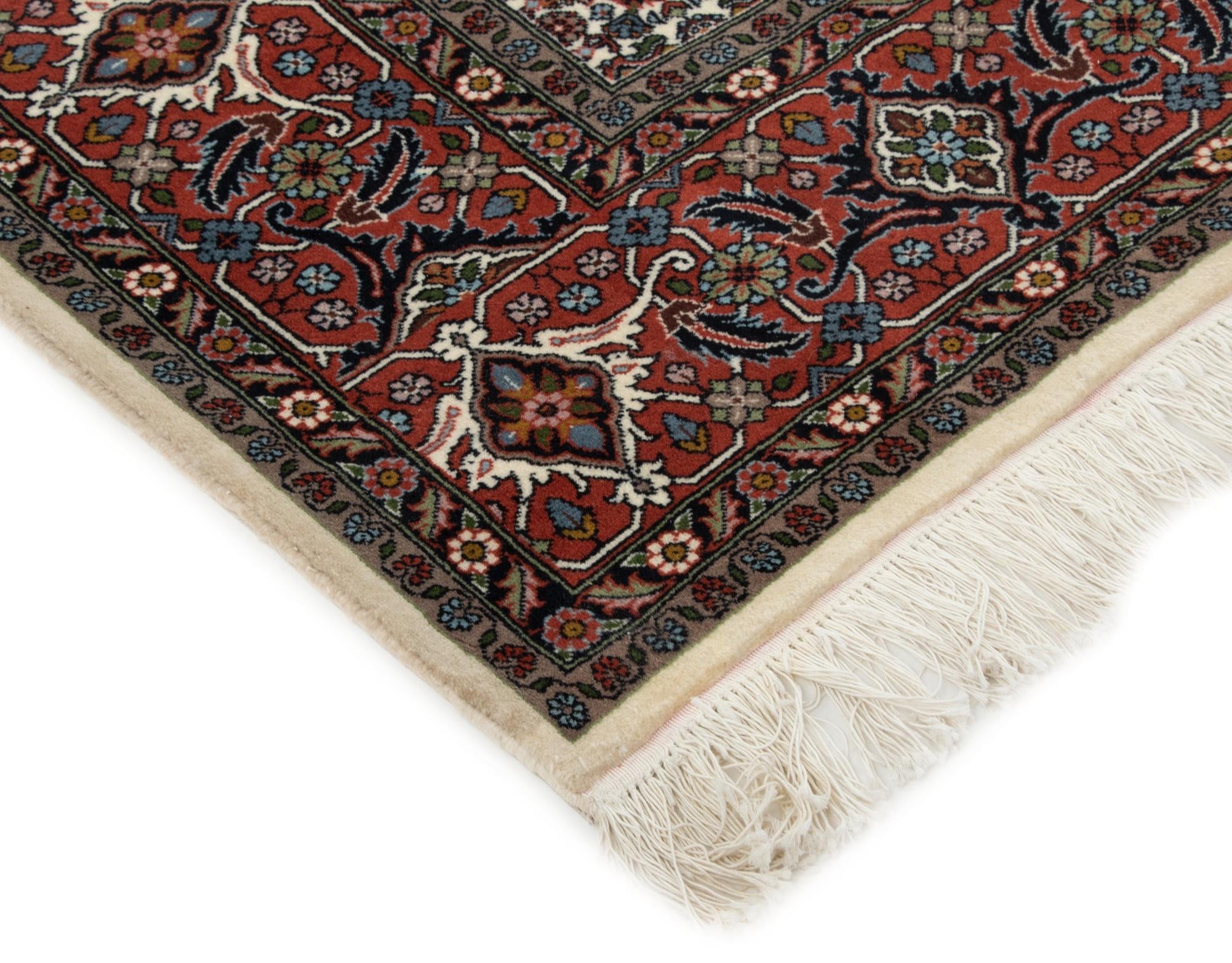 6' 7 x 9' 2 Hand Knotted Bidjar Persian Wool Rug