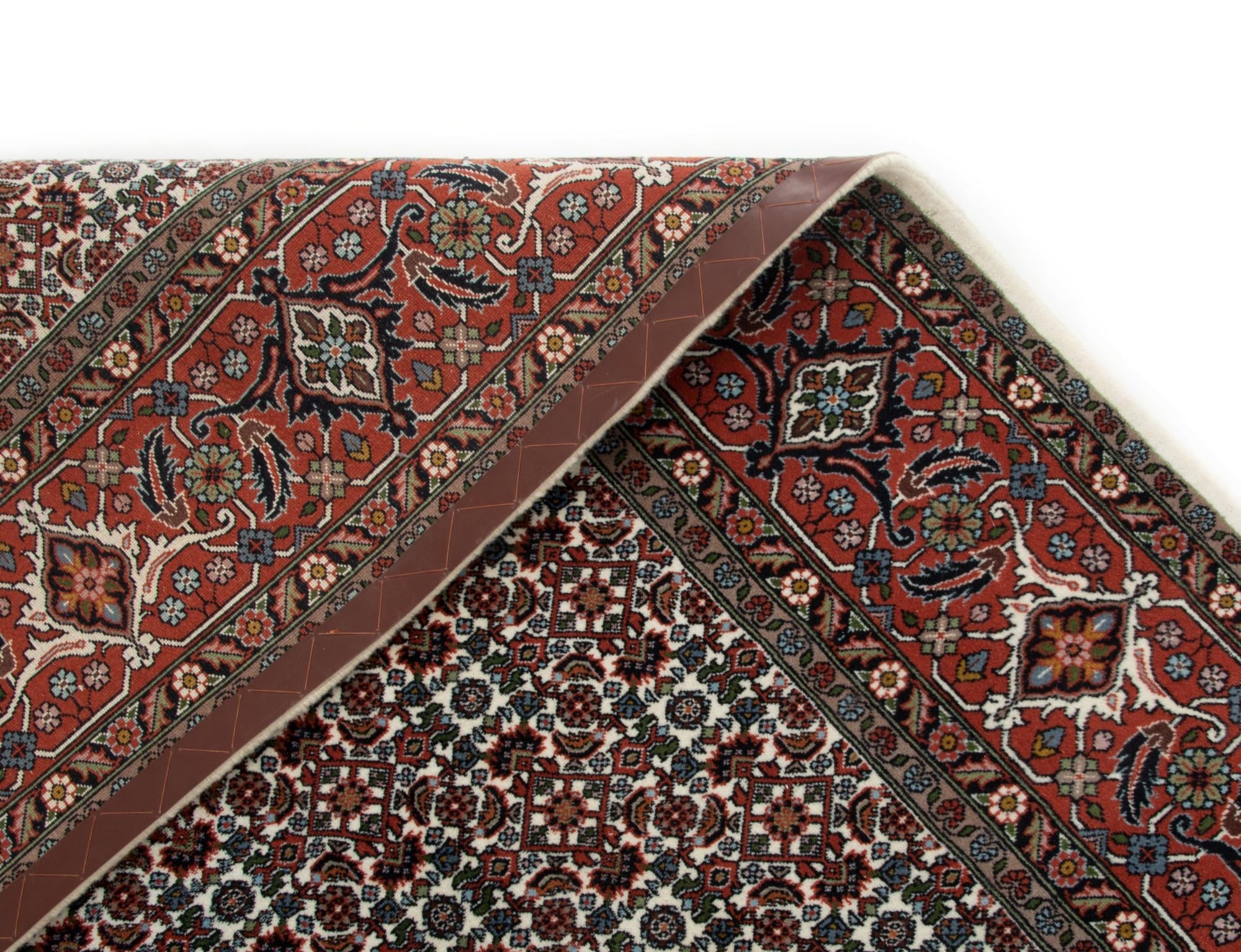 6' 7 x 9' 2 Hand Knotted Bidjar Persian Wool Rug