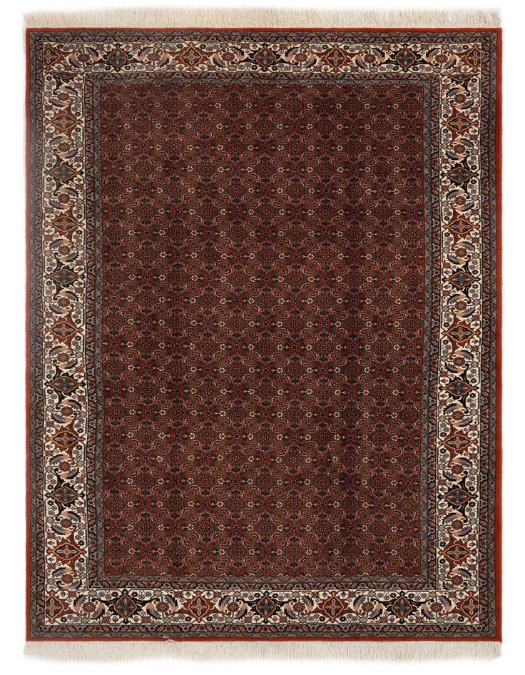 Detail image of 6' 7 x 9' 10 Hand Knotted Bidjar Persian Wool Rug