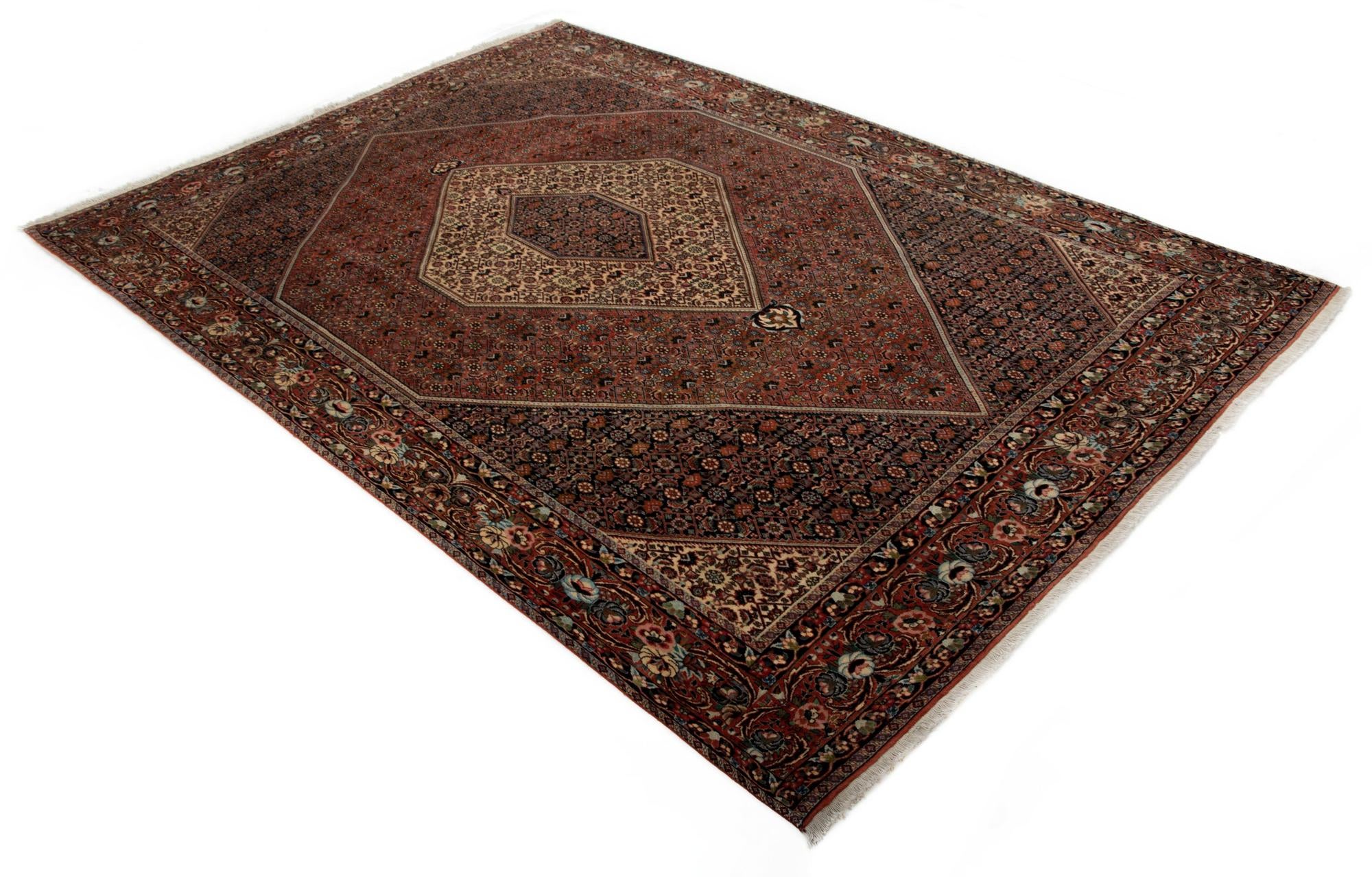 6' 7 x 9' Hand Knotted Bidjar Persian Wool Rug