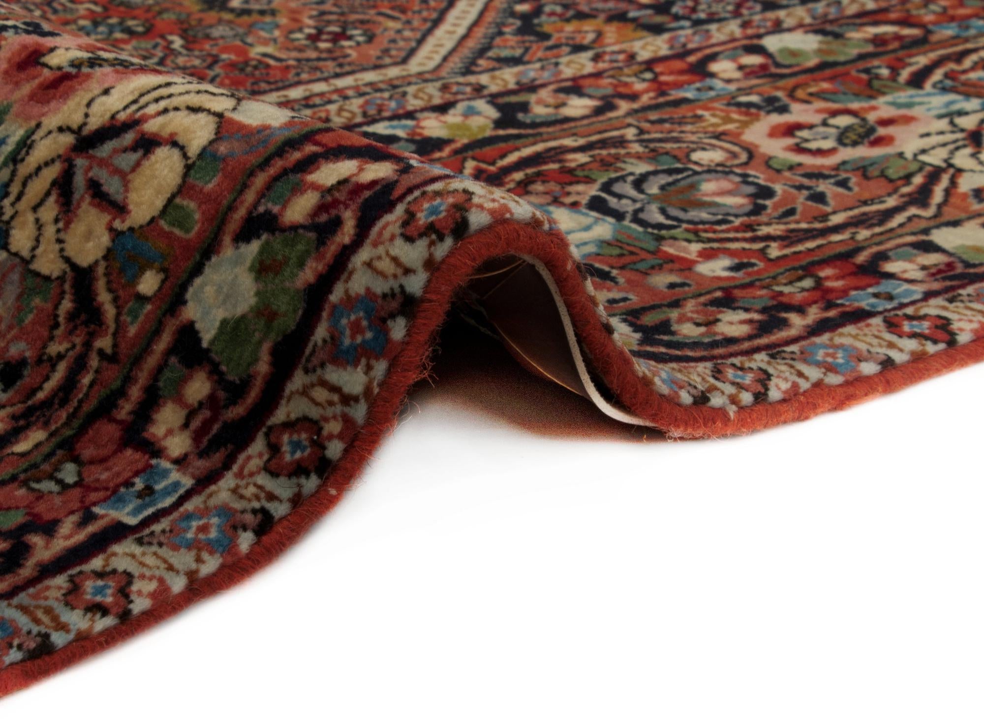 6' 7 x 9' Hand Knotted Bidjar Persian Wool Rug