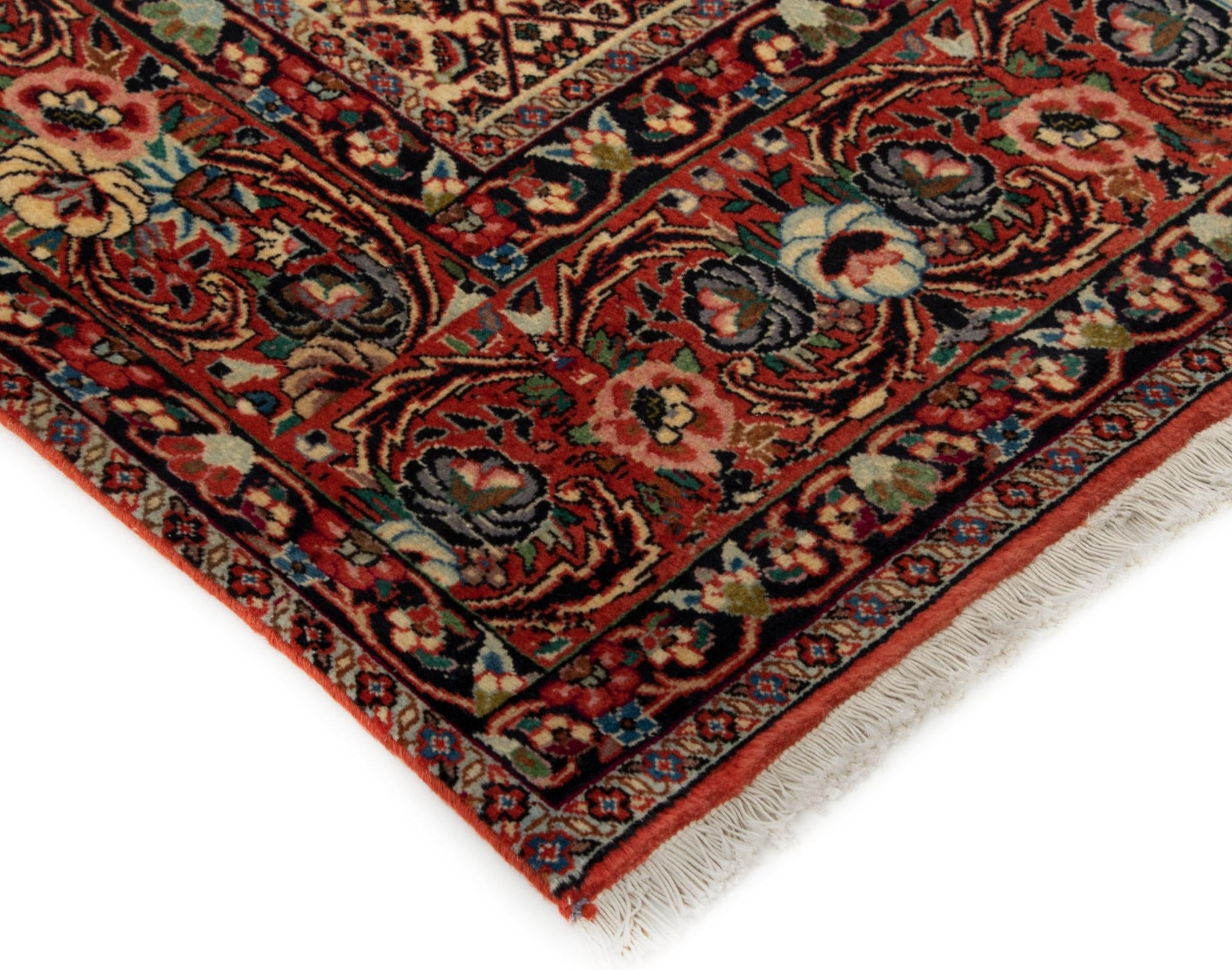 6' 7 x 9' Hand Knotted Bidjar Persian Wool Rug