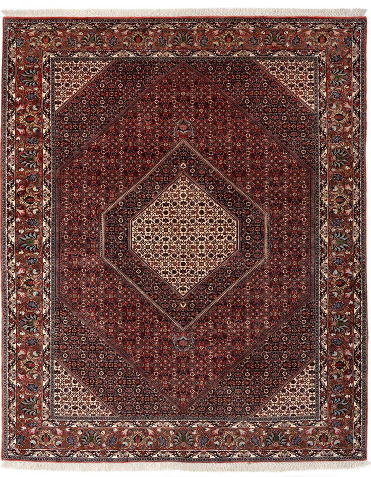 Detail image of 6' 9 x 9' 6 Hand Knotted Bidjar Persian Wool Rug