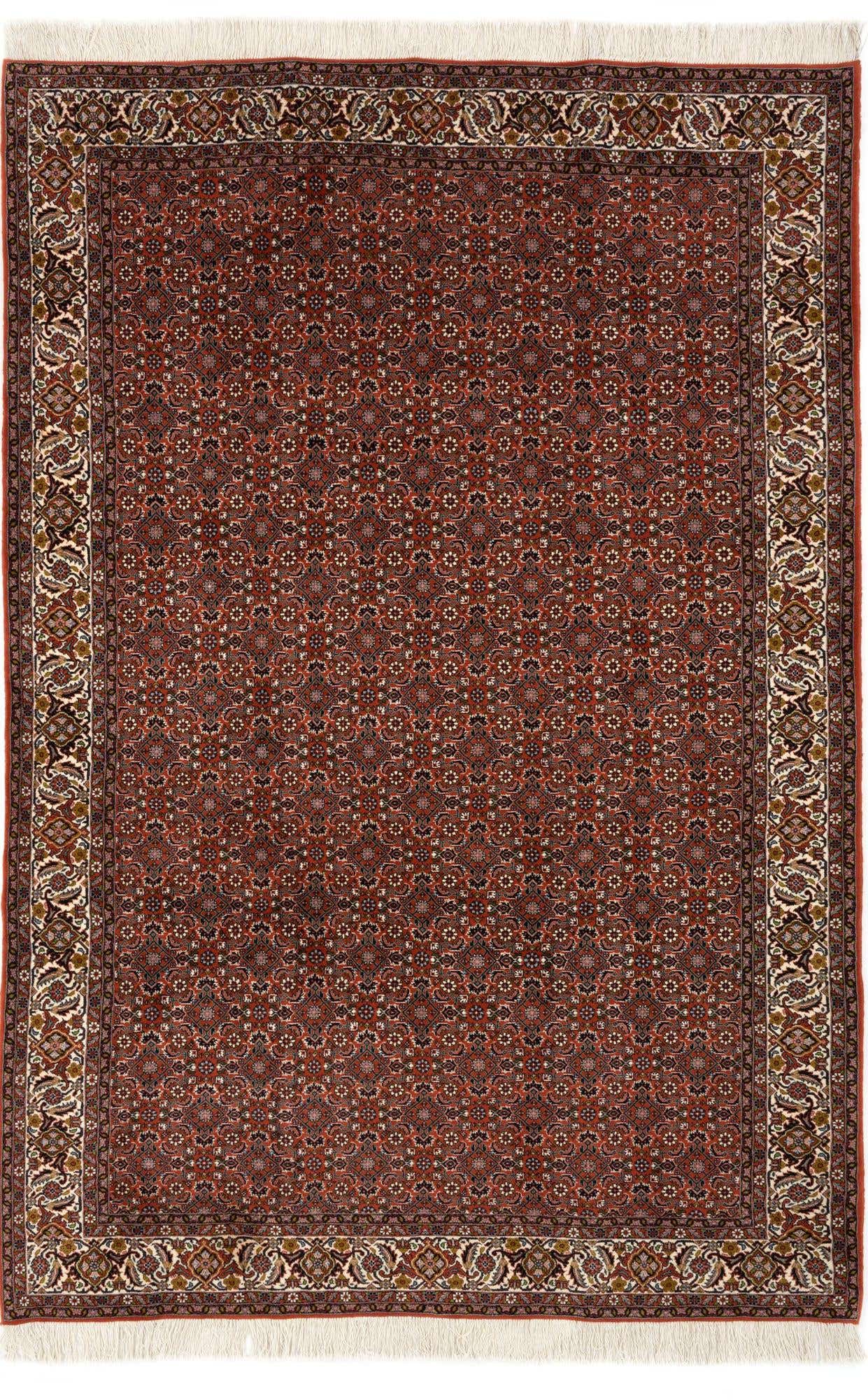 6' 6 x 10' Hand Knotted Bidjar Persian Wool Rug