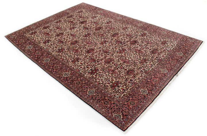 6' 7 x 9' 7 Hand Knotted Bidjar Persian Wool Rug