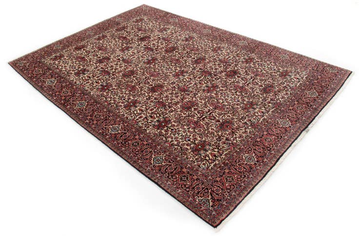 Detail image of 6' 7 x 9' 7 Hand Knotted Bidjar Persian Wool Rug