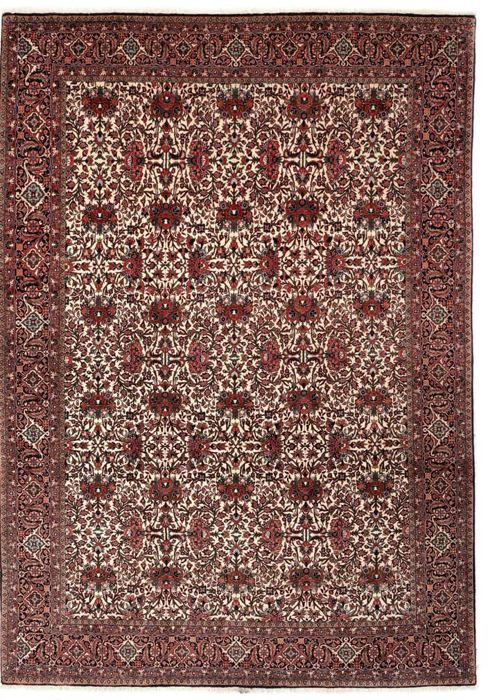 6' 7 x 9' 7 Hand Knotted Bidjar Persian Wool Rug