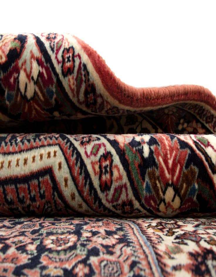 Detail image of 6' 7 x 9' 9 Hand Knotted Bidjar Persian Wool Rug