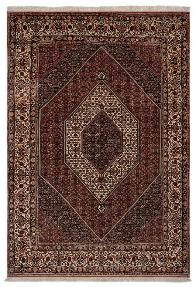 Detail image of 6' 7 x 9' 9 Hand Knotted Bidjar Persian Wool Rug
