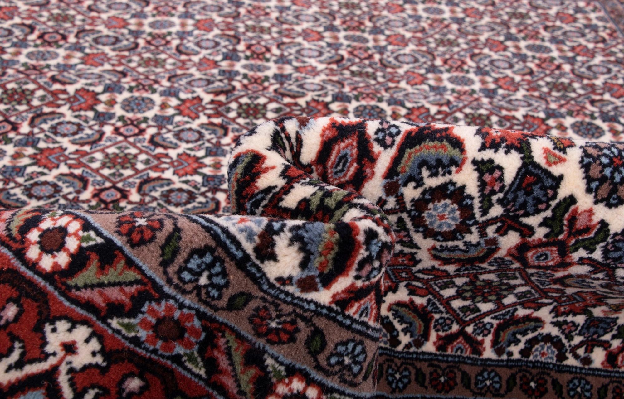 6' 7 x 9' 5 Hand Knotted Bidjar Persian Wool Rug